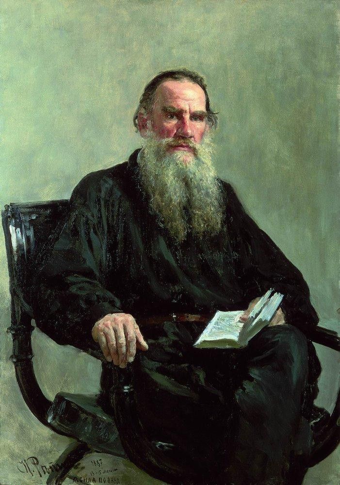 Репин Илья Ефимович - Портрет писателя Л.Н.Толстого. 1887
